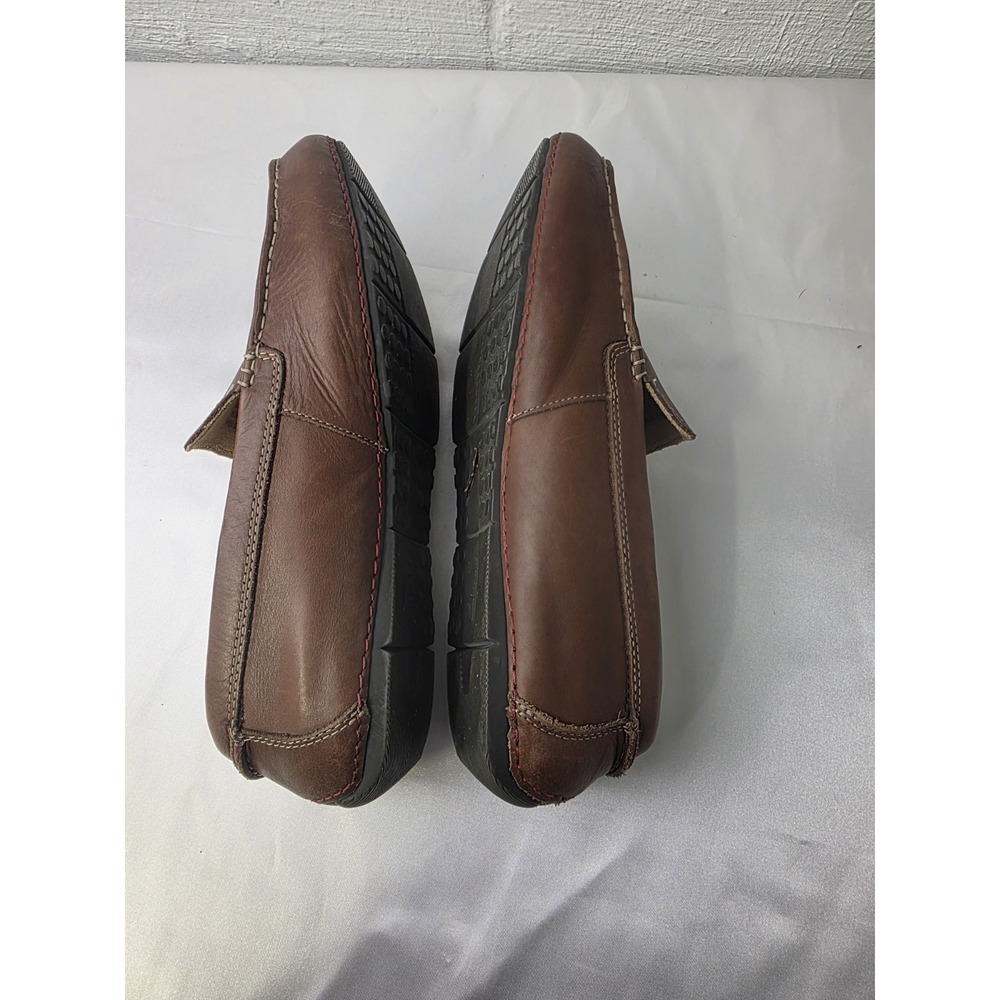 Clarks Mens‎ Sz 10.5 Brown Leather Marcos Drive loafers Moccasins - Picture 8 of 8